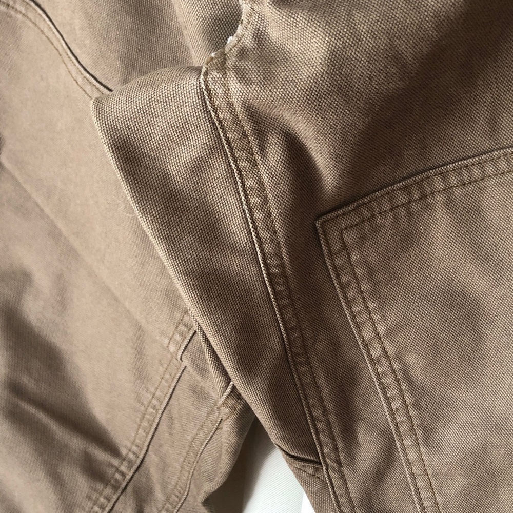 Men's REI Double Knee Canvas Work Pants in Brown - Sturdy Utility Style - Picture 5 of 12